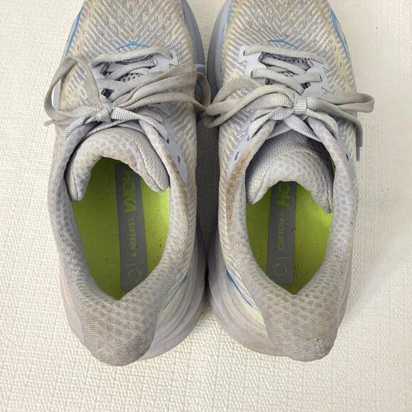 Hoka One One Clifton 9 Shoes Womens Size 6 B Blue Athletic Running Sneakers - Picture 6 of 9